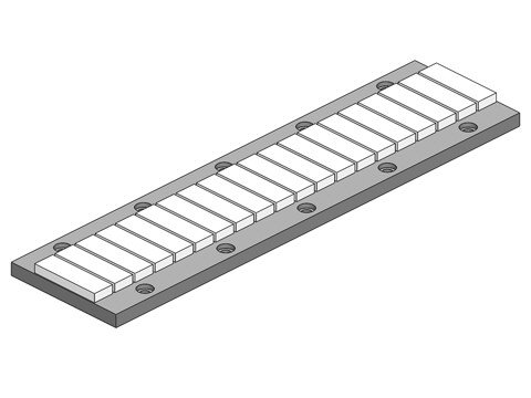 Brushless Linear Motor Track,a linear motor,product,BLST-B13